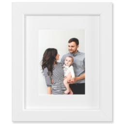 Thumbnail for 5x7 Photo Matte Print with 8x10 1.25" White Wood Frame with Full Photo design 1