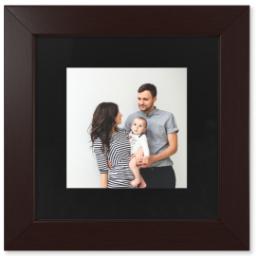 Thumbnail for 8x8 Photo Matte Print with 12x12 1.5" Brown Wood Frame with Full Photo design 1