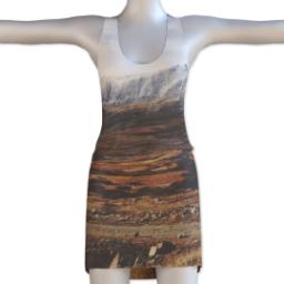 Thumbnail for Photo Racerback Tank Dress (Women L) with Full Photo design 1