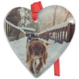 Thumbnail for Heart Acrylic Ornament with Full Photo design 2