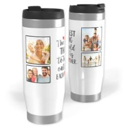 Thumbnail for 14oz Personalized Travel Tumbler with Each Other Hearts design 1