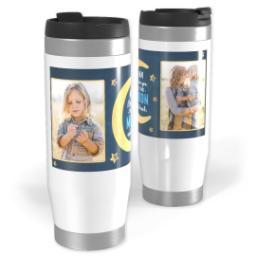 Thumbnail for 14oz Personalized Travel Tumbler with Love You to the Moon design 1