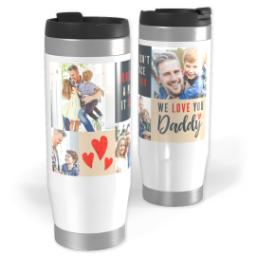 Thumbnail for 14oz Personalized Travel Tumbler with We Love You Dad design 1