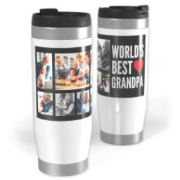 Thumbnail for 14oz Personalized Travel Tumbler with World's Best Grandpa design 1