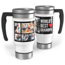 Thumbnail for 14oz Stainless Steel Travel Photo Mug with World's Best Grandpa design 1