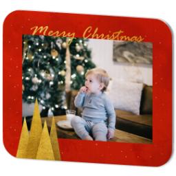 Thumbnail for Photo Mouse Pad with Sparkling Gold Christmas design 2