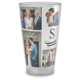 Thumbnail for Personalized Pint Glass with Swirled Monogram design 1