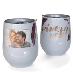 Thumbnail for Personalized Wine Tumbler with Wine Not design 1