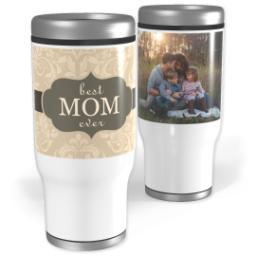 Thumbnail for Stainless Steel Tumbler, 14oz with Best Mom Ever design 1