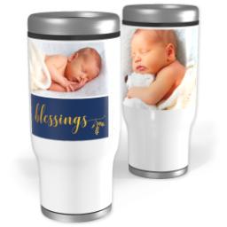 Thumbnail for Stainless Steel Tumbler, 14oz with Blessings design 1