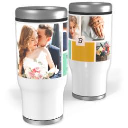 Thumbnail for Stainless Steel Tumbler, 14oz with Color Block design 1