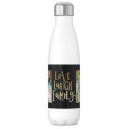 Thumbnail for 17oz Slim Water Bottle with Family Feelings Black design 1