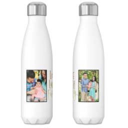 Thumbnail for 17oz Slim Water Bottle with Family Feelings Gold design 3
