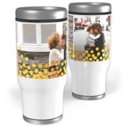 Thumbnail for Stainless Steel Tumbler, 14oz with Gold Confetti design 1
