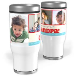 Thumbnail for Stainless Steel Tumbler, 14oz with Grandpa design 1