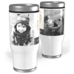 Thumbnail for Stainless Steel Tumbler, 14oz with Heart Wishes design 1