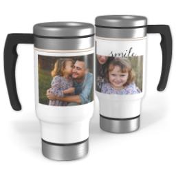 Thumbnail for 14oz Stainless Steel Travel Photo Mug with Let Me See You Smile design 1