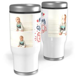 Thumbnail for Stainless Steel Tumbler, 14oz with Mom Heart design 1