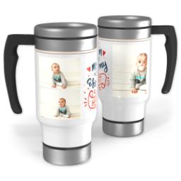 Thumbnail for 14oz Stainless Steel Travel Photo Mug with Mom Heart design 1