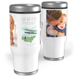 Thumbnail for Stainless Steel Tumbler, 14oz with Scenic View Ohio design 1